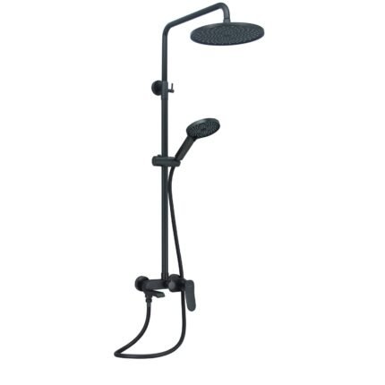 FIDELIS FT-7108HGM Bath Rain Shower Set (Gun Metal)